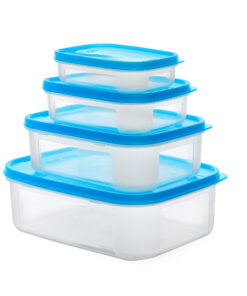 Bộ 4 hộp bảo quản thực phẩm chữ nhật vừa Donghea (240+500+900+2000ml) Dk8437